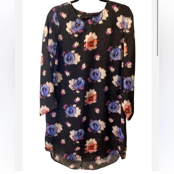 TOPSHOP Floral Shift Dress size 4 NEW - Picture 1 of 8